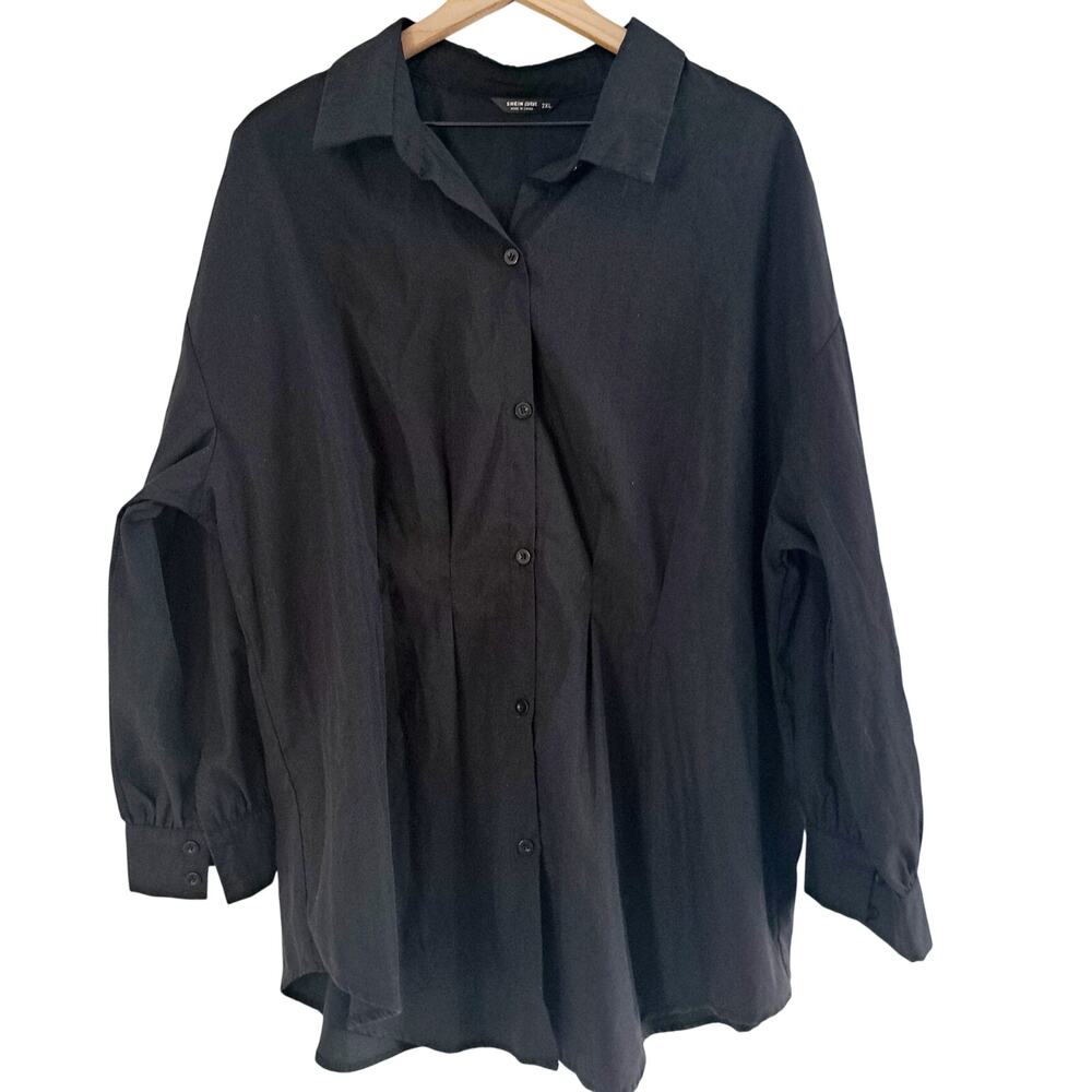 Shein Long Sleeve Button Up Top - Picture 2 of 8